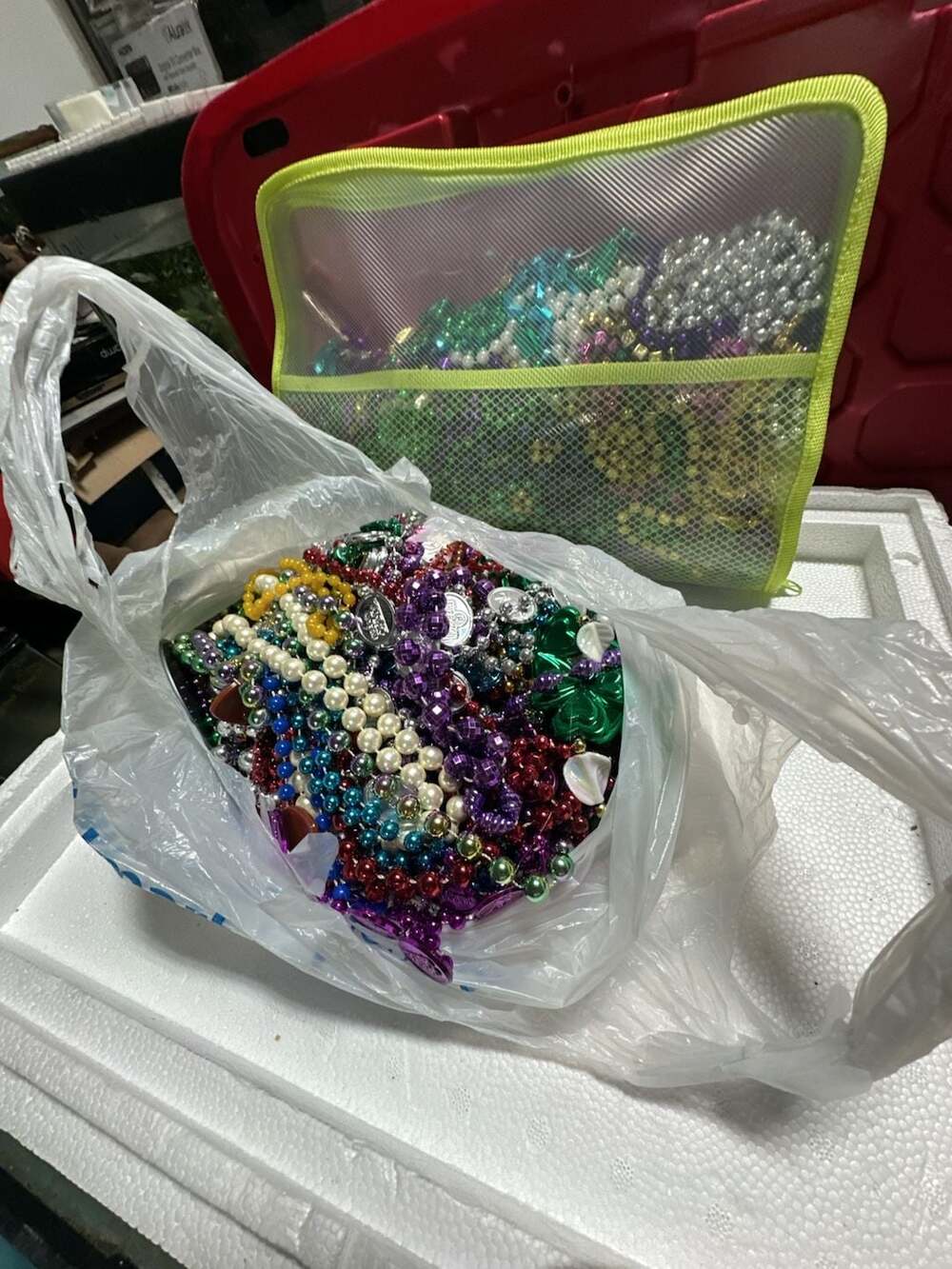Large Bulk Lot of Assorted Mardi Gras Bead Necklaces